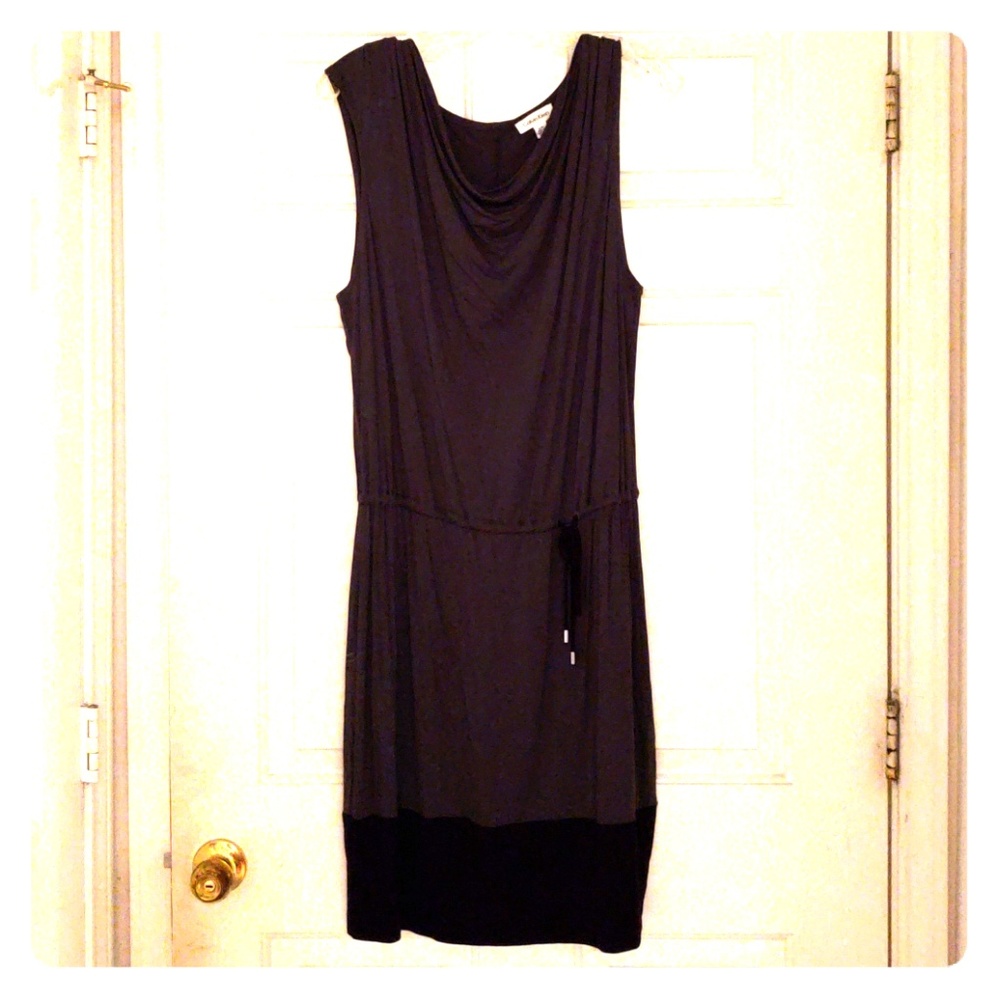 Calvin Klein L color block dress